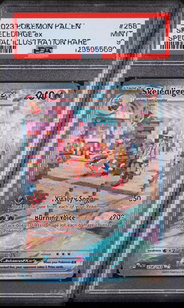 2023 Pokemon Scarlet and Violet Paldea Evolved Special Illustration Rare Skeledirge Ex #258 PSA 9