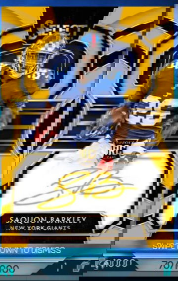 2018 Select Panini Blitz Saquon Barkley Auto /1000