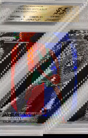 2017-18 Panini Prizm Jayson Tatum Red/White/Blue RC BGS 9.5