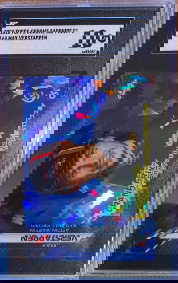 2020 Topps Chrome Sapphire Formula 1 Max Verstappen #164 SGC 10