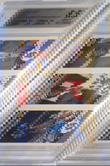 Kevin Garnett, Jermaine O'neal, Kobe Bryant 1996-97 Upper Deck Collectors Choice Gold Mini BGS 8.5 NM-MT+ #M129.