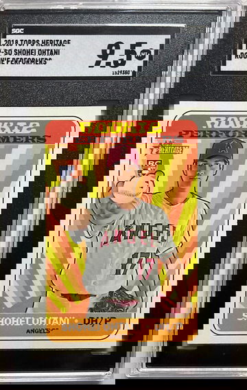 2018 TOPPS HERITAGE RP-SO SHOHEI OHTANI ROOKIE MT+