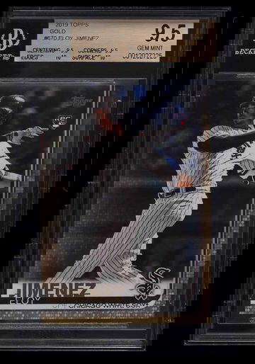 Eloy Jimenez 2019 Topps Gold /2019 RC BGS 9.5 True Gem ++