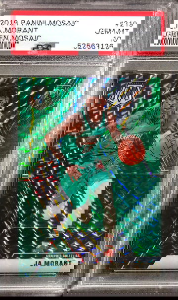 2019 Mosaic Ja Morant #219 Green PSA 10 GEM MINT 