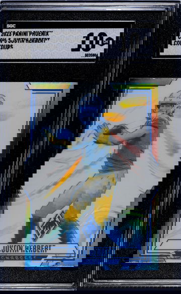 2023 Panini Phoenix #CON-5 Justin Herbert Contours SGC 10