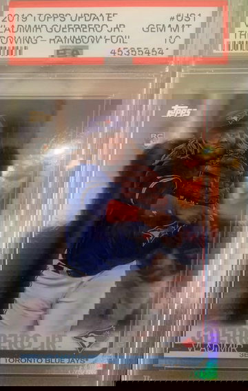 2019 topps update Vladimir Guerrero jr rainbow foil