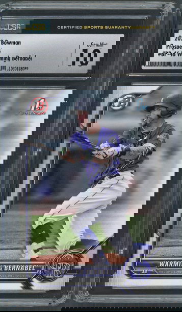 2022 Bowman Prospects Warming Bernabel RC #BP-46 Colorado Rockies - CSG 10