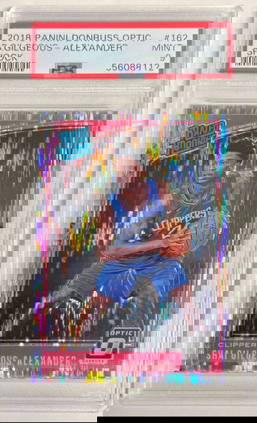 2018 NBA Donruss Optic #162 Shai Gilgeous Alexander Shock RC PSA MINT 9