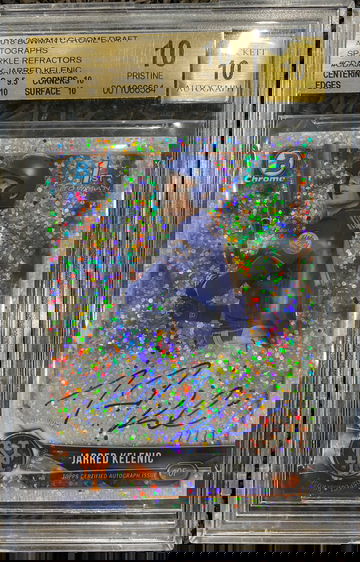 2018 Bowman Chrome Jarred Kelenic Sparkles Auto Refractor BGS 10