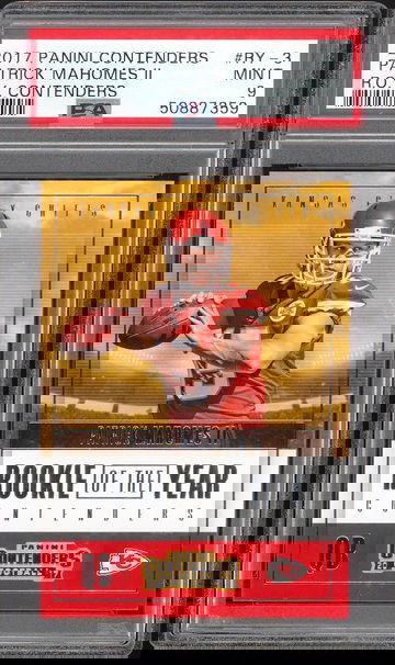 2017 Panini Contenders Patrick Mahomes PSA 9