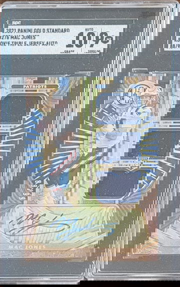 2021 Panini Gold Standard Mac Jones RPA /99 SGC 10/9