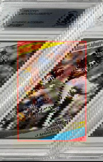 1984 Topps Steve Largent Autograph BGS Authenticated