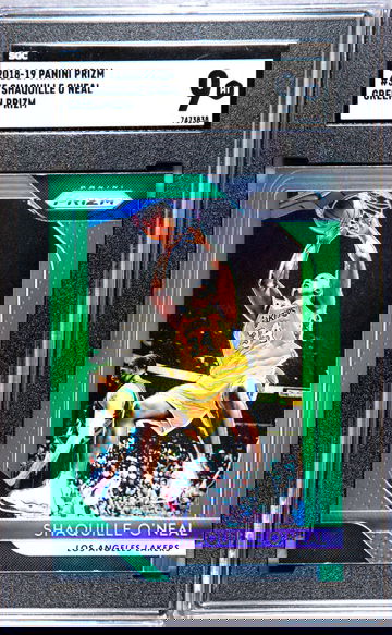 2018-19 Prizm Green Prizm Shaquille O'Neal #35 SGC 9 MINT