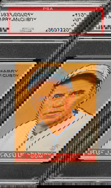 1933 Goudey #170 Harry McCurdy Philadelphia Phillies PSA 3 VG