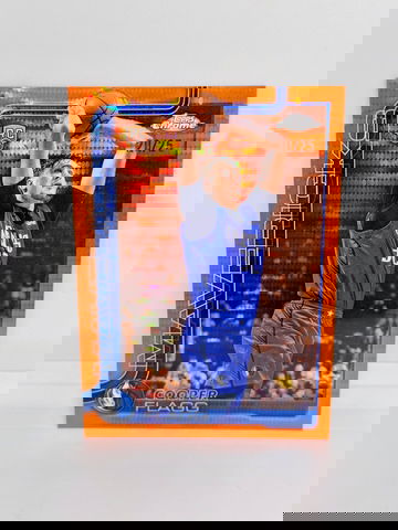 2025 Topps Chrome COOPER FLAGG Rookie Orange Pulsar Refractor /25