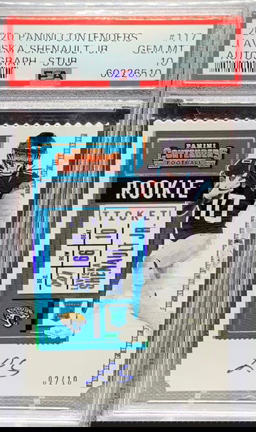 Laviska Shenault Contenders Rookie Ticket Auto Stub /10 PSA 10 