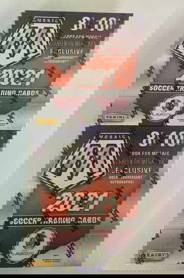 2021 Panini Mosaic UEFA Euro 2020 SOCCER  wal mart Mega Box lot of 2