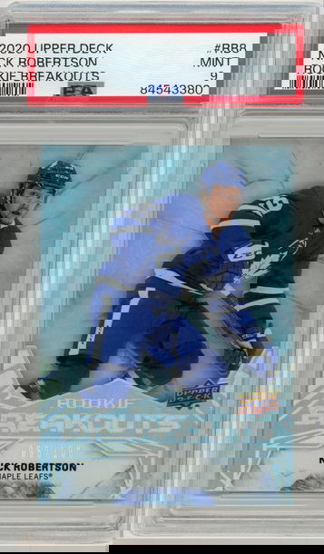 NICK ROBERTSON 2020-21 Upper Deck Rookie Breakouts #50/100 PSA 9