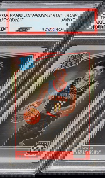 Trae Young 2018 Donruss Optic Holo PSA 9 Mint
