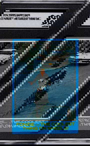 1976 Topps Happy Days #11 Arthur The Fonz Fonzie Fonzarelli Henry Winkler RC Rookie Card SGC 8 NM/MT