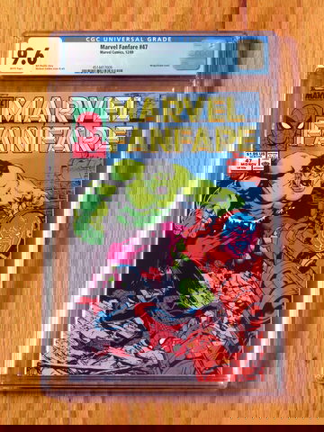 MARVEL FANFARE #47 CGC 9.6 NM+ WP 1989 Michael Golden Spider-Man Hulk Nick Fury