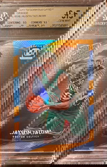 2017-18 Donruss Optic Jayson Tatum Orange Holo Prizm /199 BGS 9.5 