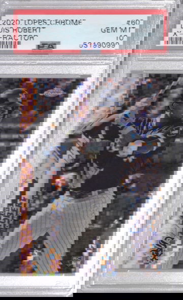 2020 Topps Chrome Luis Robert X-Fractor - PSA 10 Gem Mint