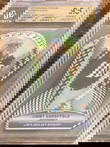 2014 Bowman Chrome Bowman's Best Die-Cuts Jimmy Garoppolo #BB-JG BGS 9.5 Rookie