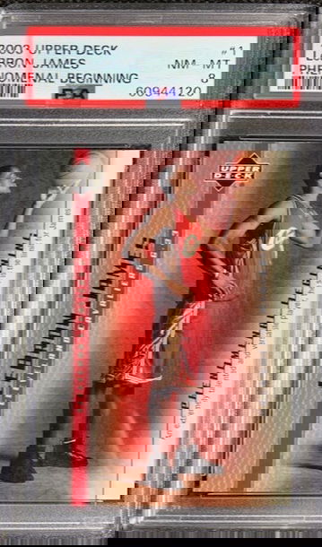 2003-04 Upper Deck Phenomenal Beginning #1 LeBron James Cavaliers PSA 8 NM-MINT
