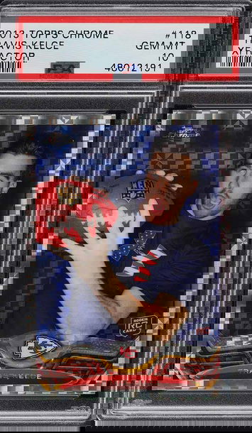 2013 Topps Chrome Travis Kelce #118 RC Rookie Xfractor Refractor PSA 10 Gem Mint