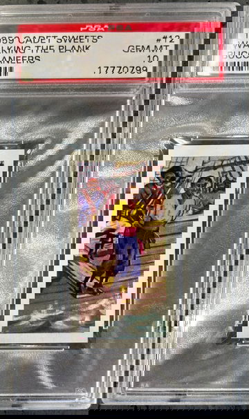 1959 Cadet Sweets Walking The Plank Buccaneers PSA 10