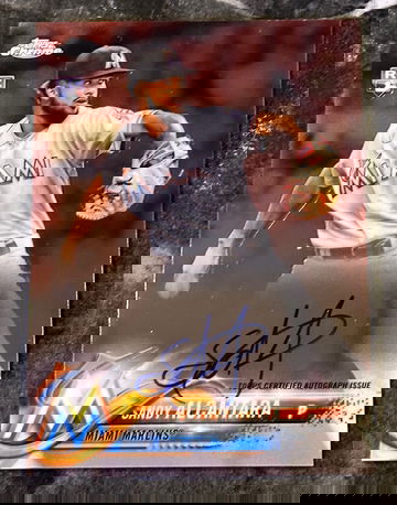 Sandy Alcantara 2018 Topps Chrome Autograph 