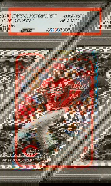 2024 Topps Chrome Update X-Fractor Elly De La Cruz PSA GEM MT 10