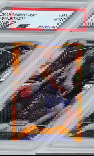 Goga Bitadze 2019 Prizm Orange Ice PSA 9 Rookie