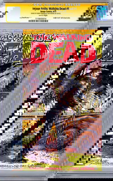 WALKING DEAD #1 CGC-SS 9.8 SIGNED KIRKMAN & MOORE IMAGE FIRSTS REPRINT NYCC 2012