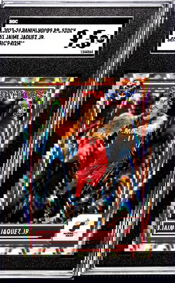 2023-24 Panini Hoops Premium Stock #51 Jaime Jaquez Jr. Seismic Prizm SGC 9.5