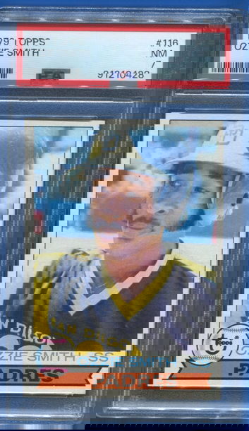 1979 Topps #116 Ozzie Smith HOF RC PSA 7