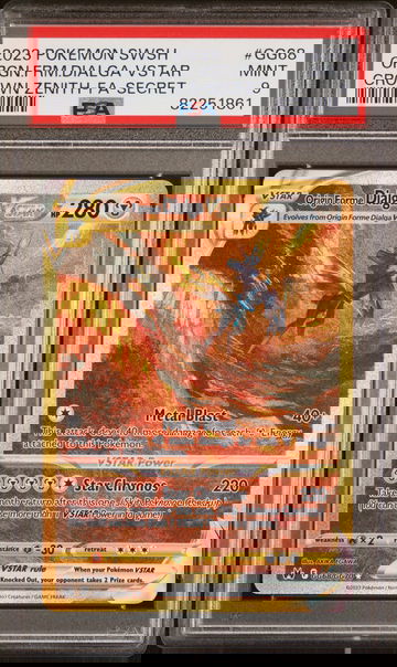 2023 Pokemon Swsh Crown Zenith Orgin Forme Dialga Vstar #GG68 FA PSA 9