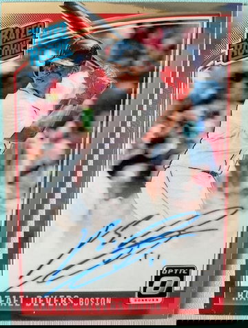 2018 Panini Donruss Optic Rafael Devers Signed Rated Rookie Auto