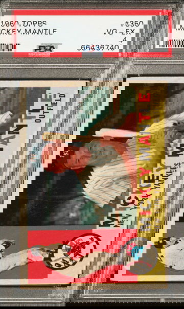 1960 MICKEY MANTLE TOPPS PSA 4