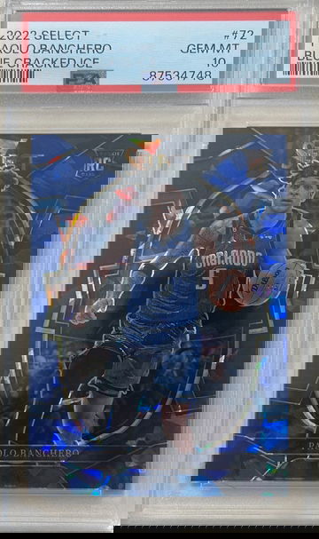 2022 Select Paolo Blanchero Blue Cracked Ice #72 PSA 10 GEM MT
