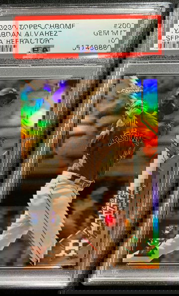 2020 Topps Chrome Yordan Alvarez #200 Sepia Refractor PSA 10