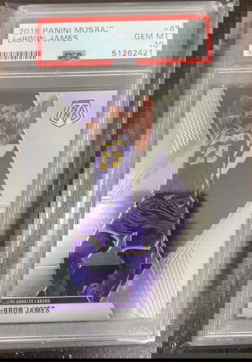 2019 mosaic lebron james base psa 10 #8