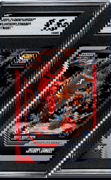 2020-21 Panini Instant #DN3 Anthony Edwards Draft Night /2207 SGC 9.5