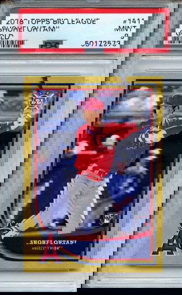 2018 Topps Big League GOLD Shohei Ohtani RC #141 PSA 9