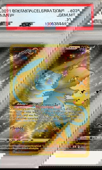 2021 POKEMON CELEBRATIONS FA MEW #025 PSA 10 GEM MT