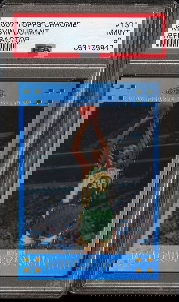 2007 Topps Chrome Kevin Durant Refractor PSA 9 /1499