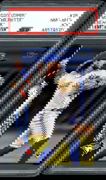 2020 Topps Series 1 Bo Bichette RC Black Parallel #78 2/69 PSA 8.5