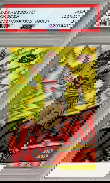 2023 PANINI ABSOLUTE KABOOM! NICK BOSA #K4 VERTICAL GOLD PSA 8 NM-MT