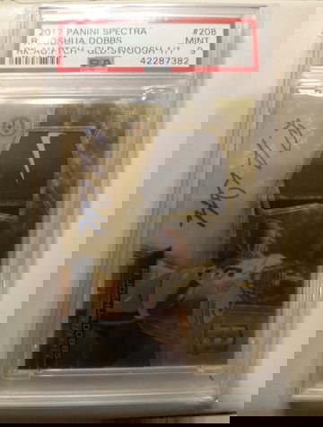 2017 R. Joshua Dobbs Spectra Gold Auto Nike Swoosh 1/1 RC PSA 9